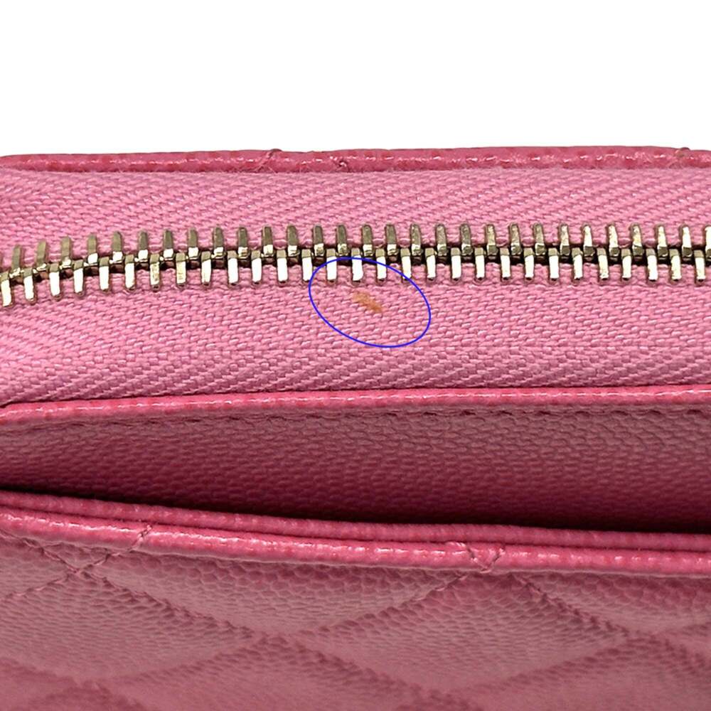 CHANEL Pink Caviar Leather Wallet - Picture 10 of 12